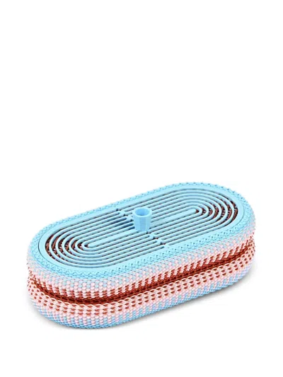 Wontek Medium Weave Storage Box In Blue