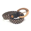 Wood Belt Women's Brown  Yellowstone Clever 316 - Walnut Wood Braided Cotton Belt In Brown
