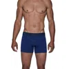WOOD BOXER BRIEF WITH FLY IN SPACE BLUE