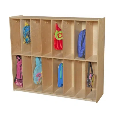 Wood Designs 16 Section Locker In Brown