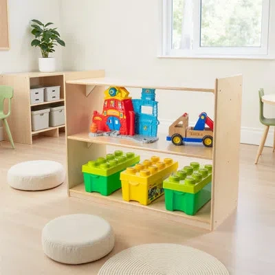 Wood Designs 2 Shelf Open Divider In Natural;gloss