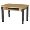 Wood Designs 20-31 In. Mobile Classroom High Pressure Laminate Desk With Adjustable Legs