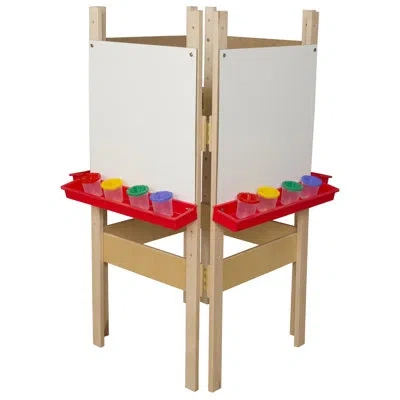 Wood Designs 4 Sided Easel In Brown