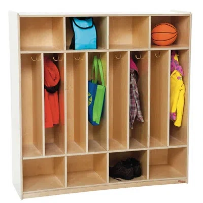Wood Designs 8 Section Space-saver Locker In Natural