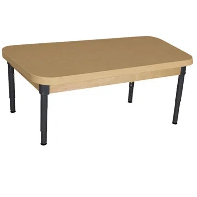 Wood Designs Adjustable Height Rectangular Activity Table In Natural,unfinished