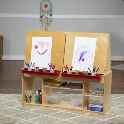 Wood Designs Art Center For 4 In Brown