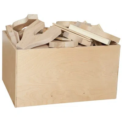 Wood Designs Block Bin In Brown
