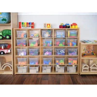 Wood Designs Contender 25 Compartment Cubby In Bins Not Included