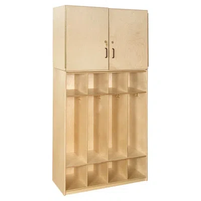 Wood Designs Contender 4 Unit Storage Locker And Cabinet- Rta In Beige;natural