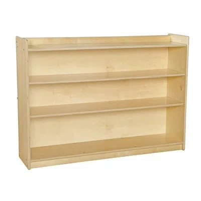 Wood Designs Contender Mobile Adjustable Book Case W/lip (35.5"h) Rta In Natural;gloss;wood