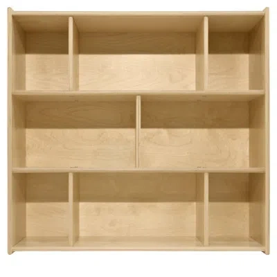 Wood Designs Contender Open Shelving Unit In Natural;gloss;bois;wood