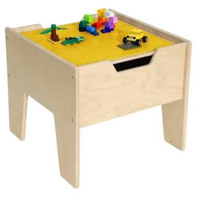 Wood Designs Contender Rectangle Lego Table In Yellow