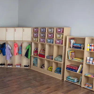 Wood Designs Contender Stackable Bin Unit In Natural