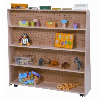 Wood Designs Double Sided Book Display 50"h In Brown