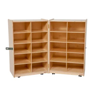 Wood Designs Folding Vertical Storage In Gloss