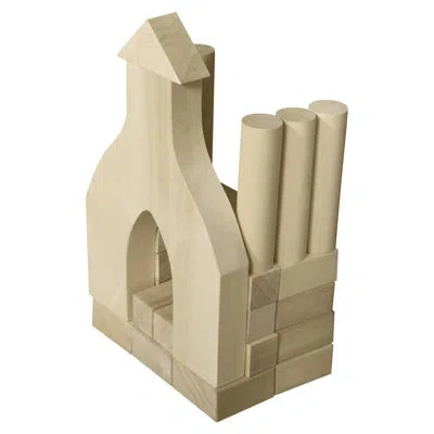 Wood Designs Kindergarten Blocks In Brown