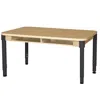 Wood Designs Mobile Four Seater High Pressure Laminate Desk With Adjustable Legs- 14-19 In.