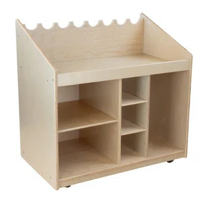Wood Designs Mobile Listening & Storage Center In Gloss