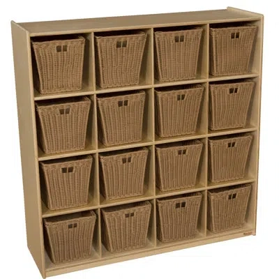 Wood Designs Natural Environments 16 Big Cubby Storage In Brown