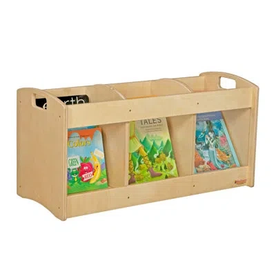 Wood Designs Natural Environments 3 Compartment Book Display In Neutral