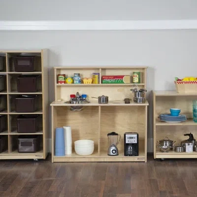 Wood Designs Natural Environments Tot 3-n-1 Kitchen In Brown