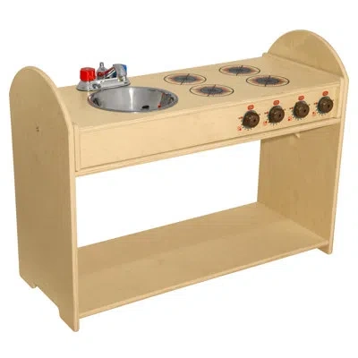 Wood Designs Open Spaces Kitchen Appliance Set In Natural;unfinished