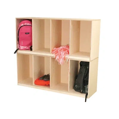 Wood Designs Open Stack Locker - Two Unit In Brown