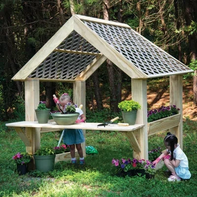 Wood Designs Outdoor Garden Center In Beige