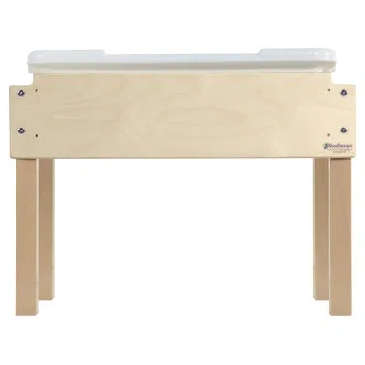 Wood Designs Petite Tot 18" X 28" Rectangular Natural/baltic Birch Play Sand And Water Table In Brown