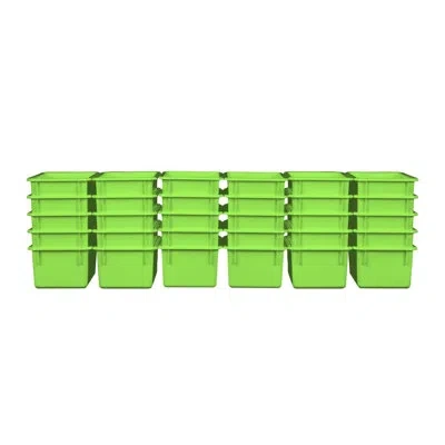 Wood Designs Plastic Cubby Bin In Lime Green