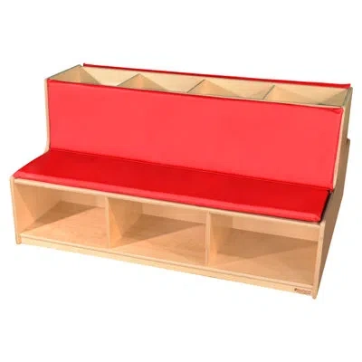 Wood Designs Read-a-round Double-sided Bench In Brown