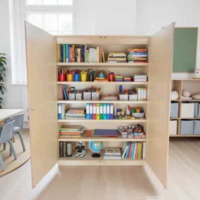 Wood Designs Resource Cabinet - 84" H In Gloss