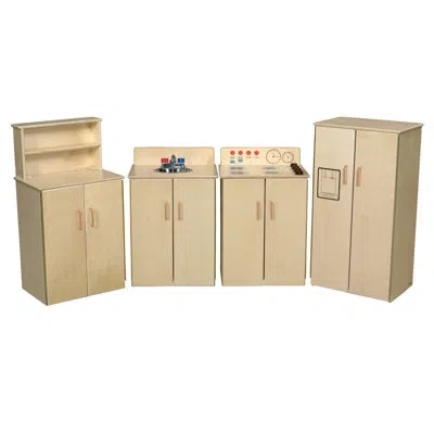 Wood Designs Classic Appliances With Deluxe Hutch In Brown