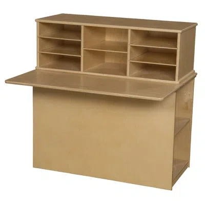 Wood Designs Single Sided Junior Writing Center In Brown