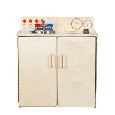 Wood Designs Sink And Stove Kitchen  Set In Natural;birch