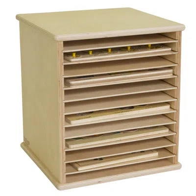 Wood Designs Tabletop  Puzzle Rack In Brown