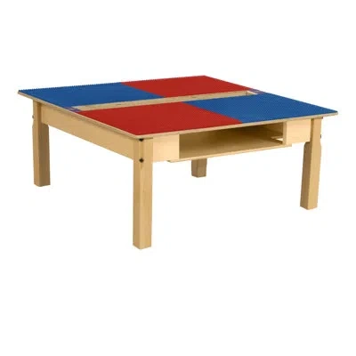 Wood Designs Time-2-play Table In Red,blue