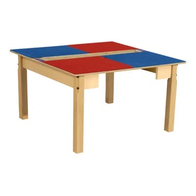 Wood Designs Time-2-play Table In Red,blue