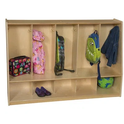 Wood Designs Tip-me-not 36" High Locker In Brown