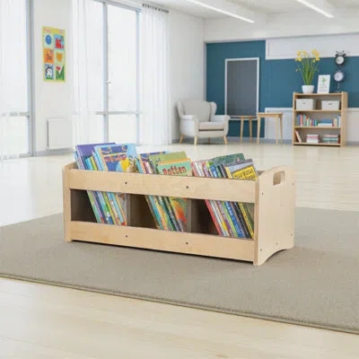 Wood Designs Toddler Book Browser In Brown