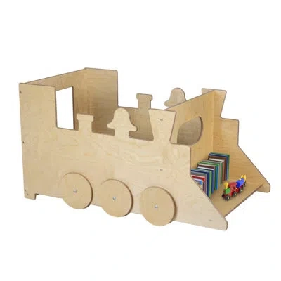 Wood Designs Train Reading Cube In Black;natural