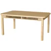 Wood Designs Two Seater High Pressure Laminate Desk With Hardwood Legs- 29 In.