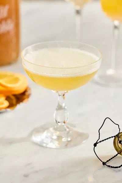 Wood Stove Kitchen Tangerine + Mango Glitter Mimosa Cocktail Mixer In Yellow