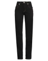 Wood Woman Jeans Black Size 10 Cotton, Polyamide, Elastane In Black