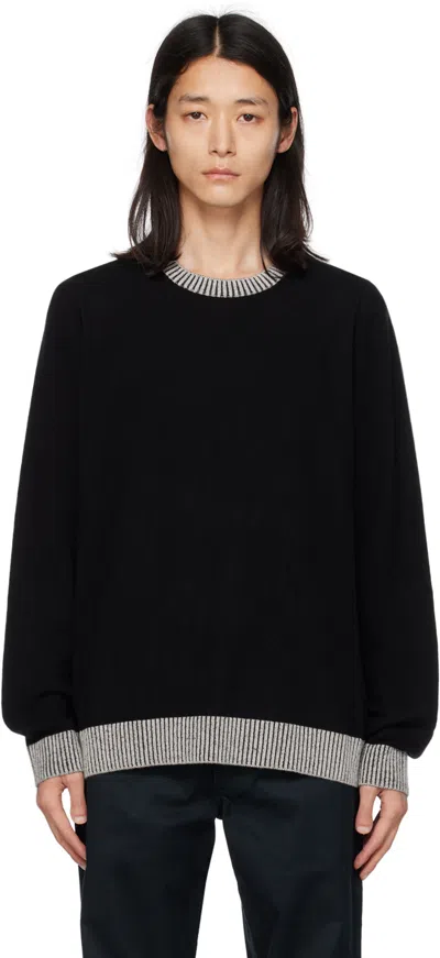 Wood Wood Black Larcombe Sweater In 9999 Black