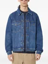 Wood Wood Buttoned Denim Jacket In Blue