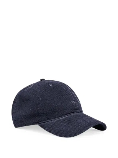 Wood Wood Corduroy Cap In Blue