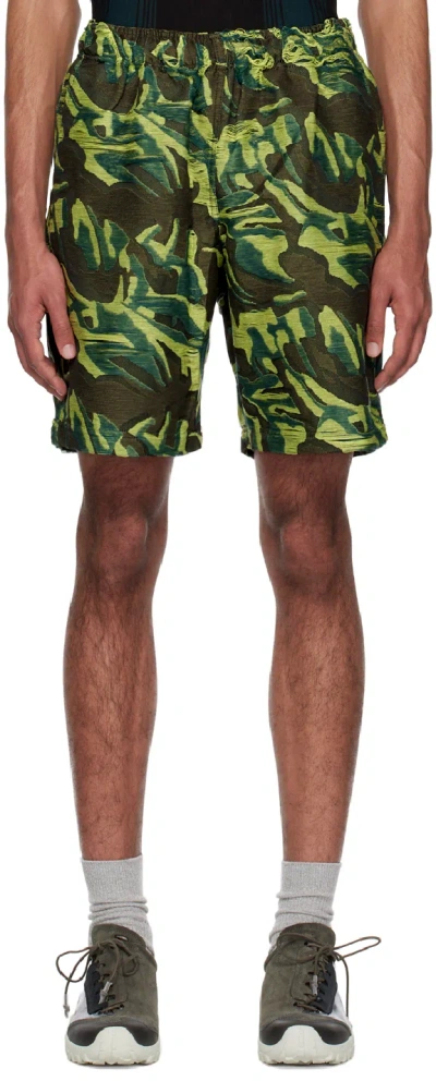 Wood Wood Green Kurt Shorts In Dark Green 8003