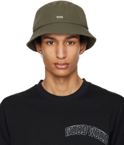 Wood Wood Green Ossian Bucket Hat In Dusty Green 8004