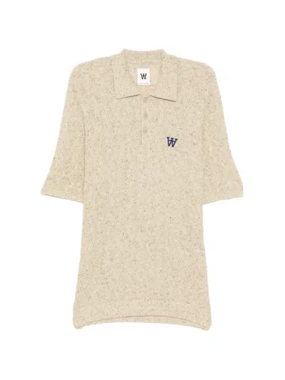 Wood Wood Logo-embroidered Polo Shirt In Multi